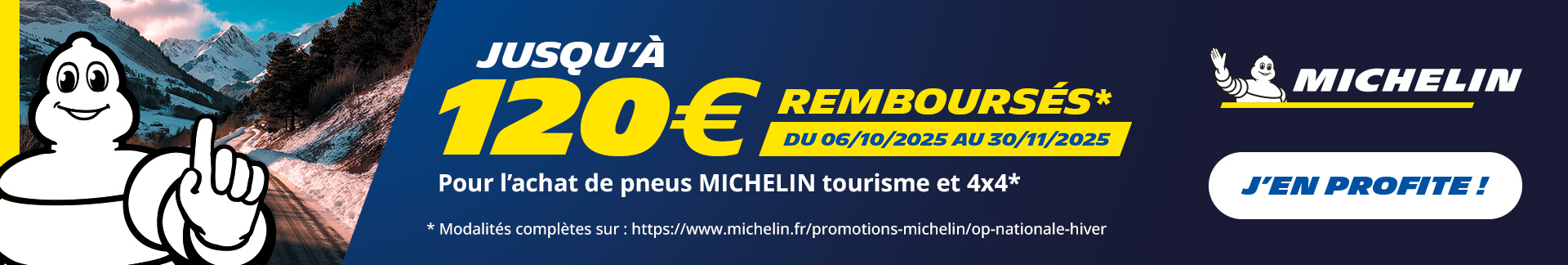 Offre de remboursement MICHELIN