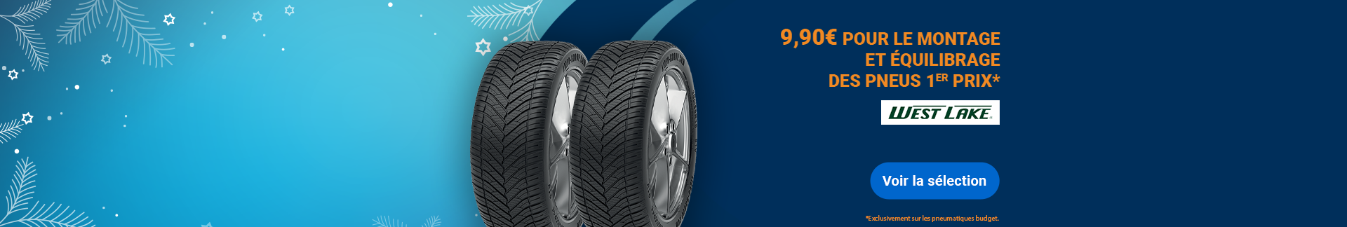 9,90€ POUR LE MONTAGE ET ÉQUILIBRAGE DES PNEUS 1ᴱᴿ PRIX*