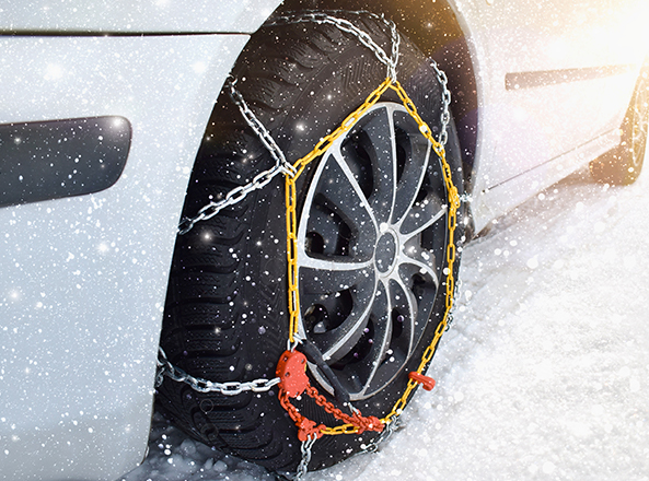 Comment monter des chaînes à neige ? chaines neige 