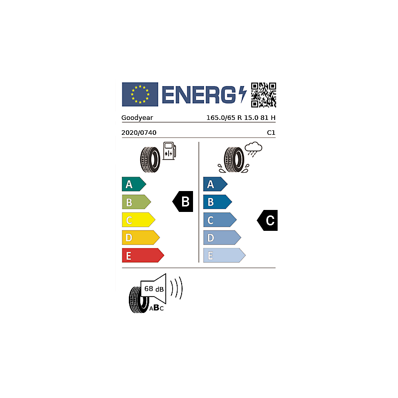 Vignette énergétique Goodyear Goodyear EfficientGrip Performance PREMIUM 15"