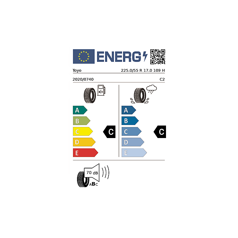 Vignette énergétique Toyo Toyo NanoEnergy Van QUALITY 17"