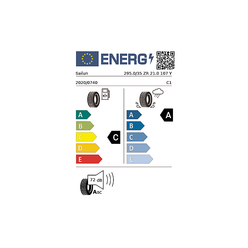 Vignette énergétique Sailun Sailun Atrezzo ZSR SUV ECOBUDGET 21"